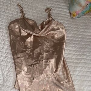 Satin Cowl Neck shirt